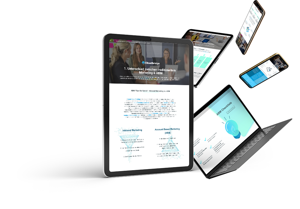 Endgeräte mit E-Book für Account Based Marketing
